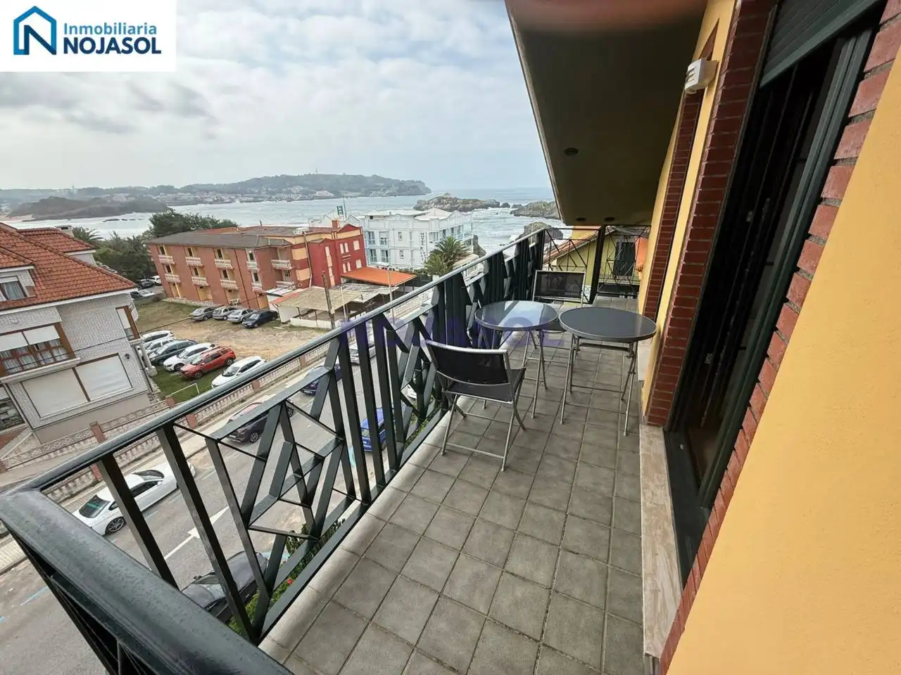 Terraza de Apartamento de alquiler en Noja con Calefacción, Terraza y Amueblado