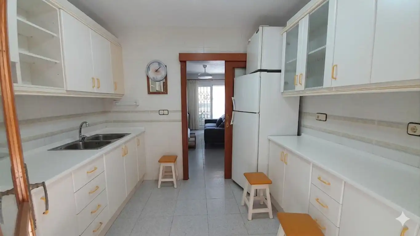 Cuina de Casa o xalet en venda en Mazarrón amb Aire condicionat, Jardí privat i Piscina