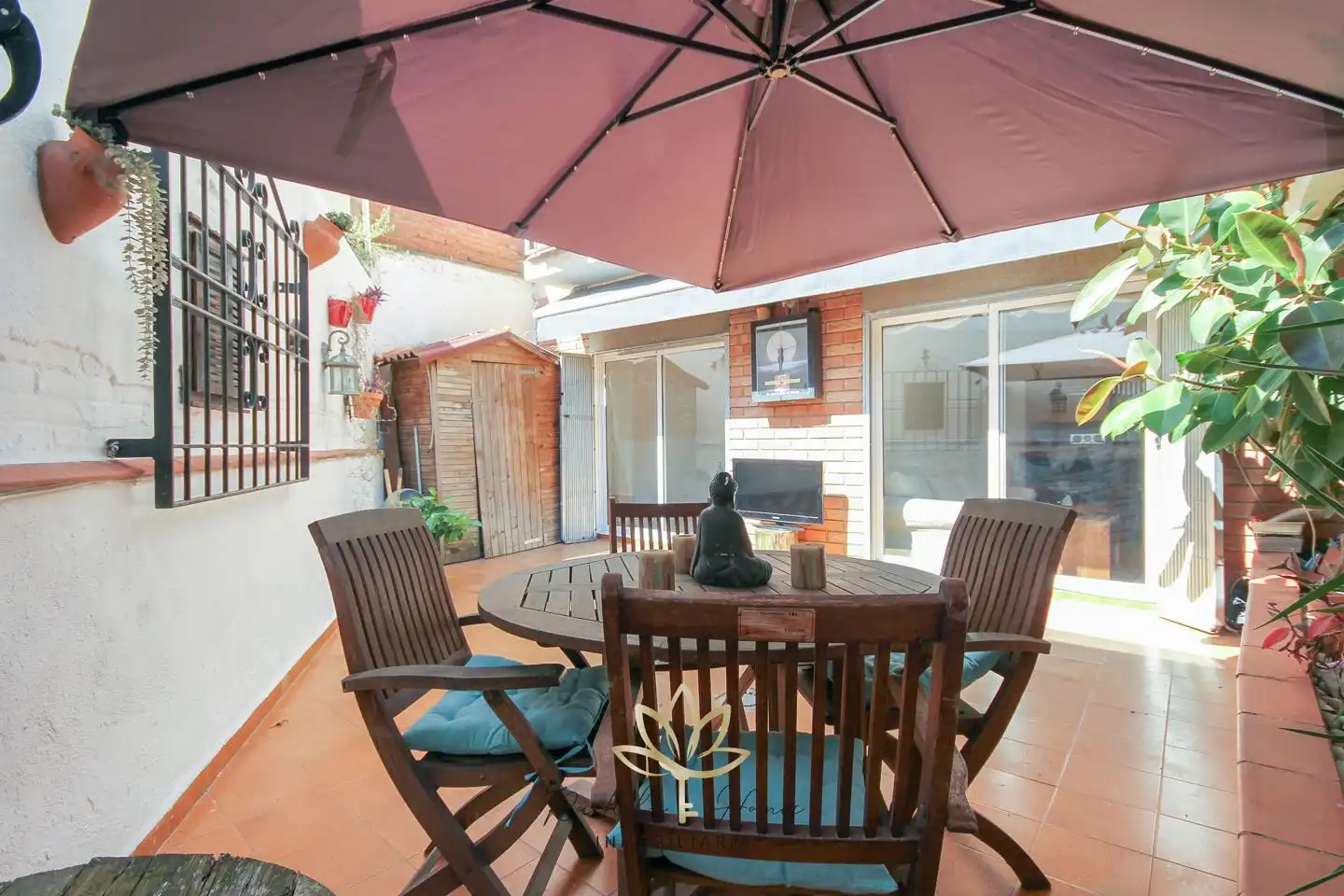 Terrasse von Erdgeschoss zum Verkauf in Barcelona mit Heizung, Parkett und Terrasse