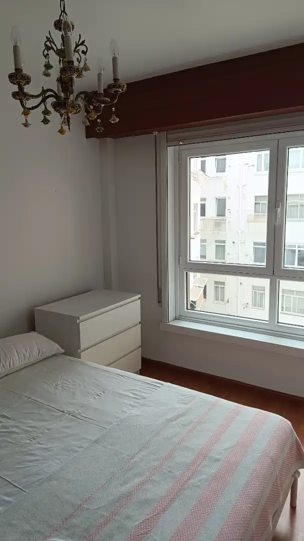 Bedroom of Flat for rent in A Coruña Capital   with Parquet flooring, Furnished and Oven