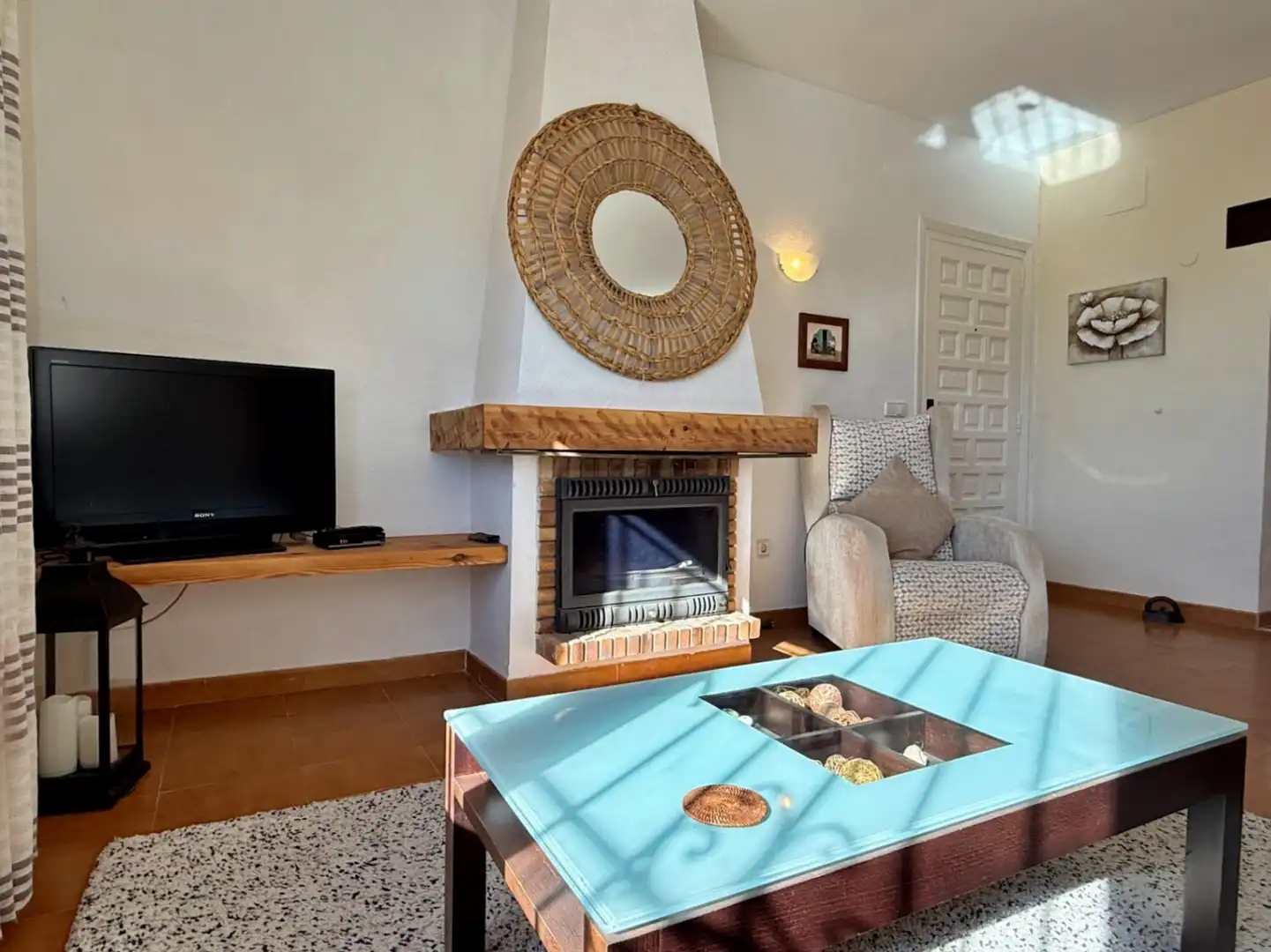 Wohnzimmer von Wohnungen zum Verkauf in Moraira mit Klimaanlage, Heizung und Terrasse
