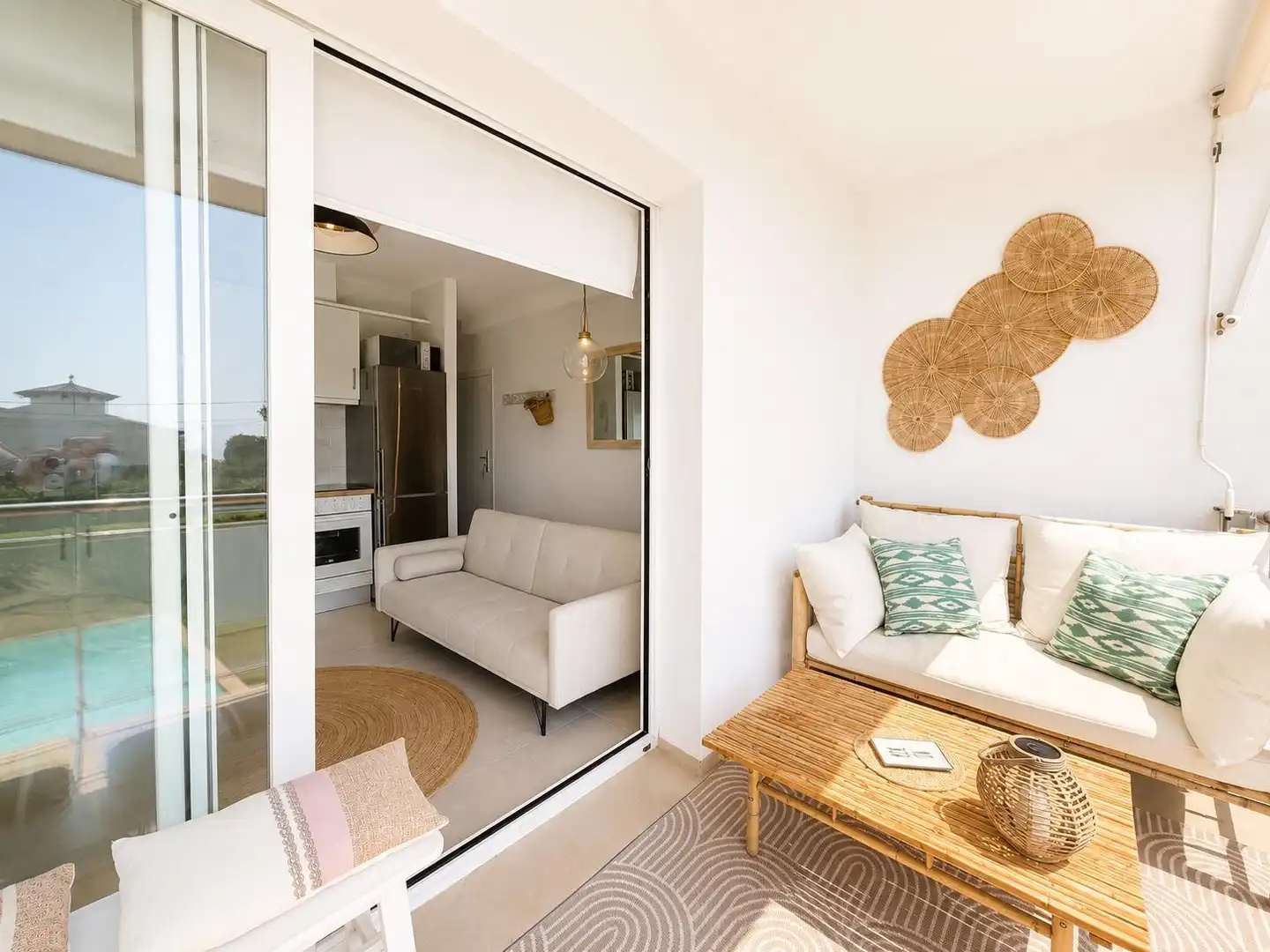 Balcony of Flat for rent in Llucmajor  with Air Conditioner, Heating and Private garden