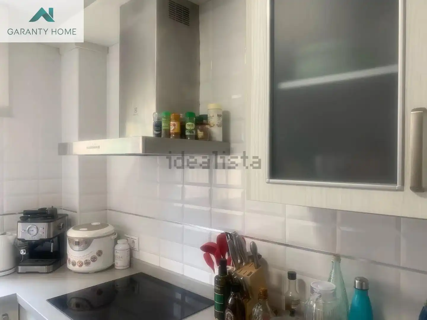 Küche von Wohnung zur Miete in Málaga mit Klimaanlage, Privatgarten und Balkon