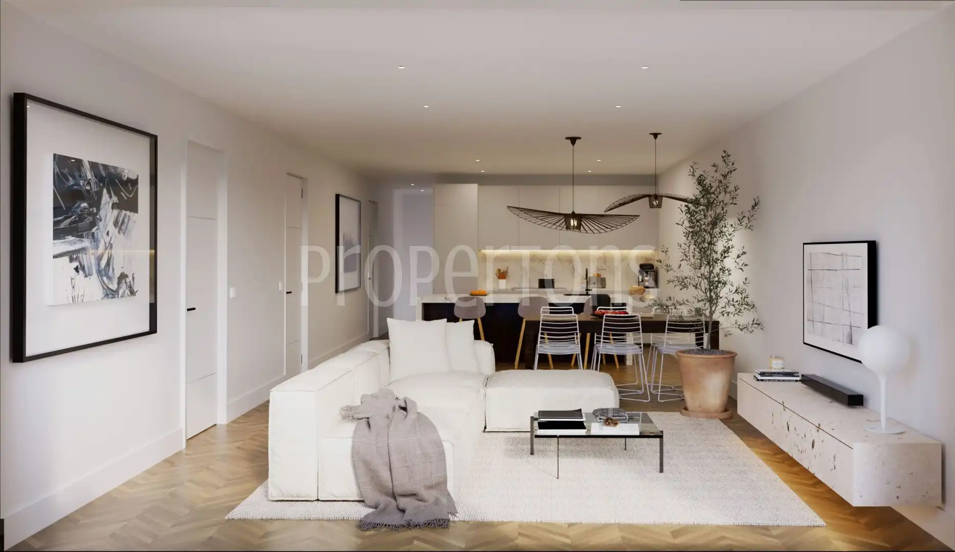 Sala de estar de Piso en venta en Sax