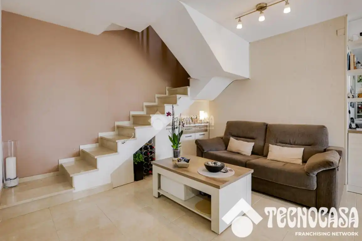 Sala de estar de Piso en venta en Vilassar de Mar con Aire acondicionado, Parquet y Terraza