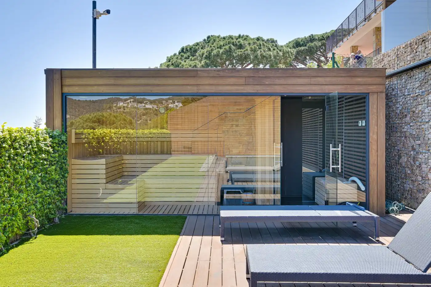Außenansicht von Haus oder Chalet zum Verkauf in Lloret de Mar mit Klimaanlage, Heizung und Privatgarten