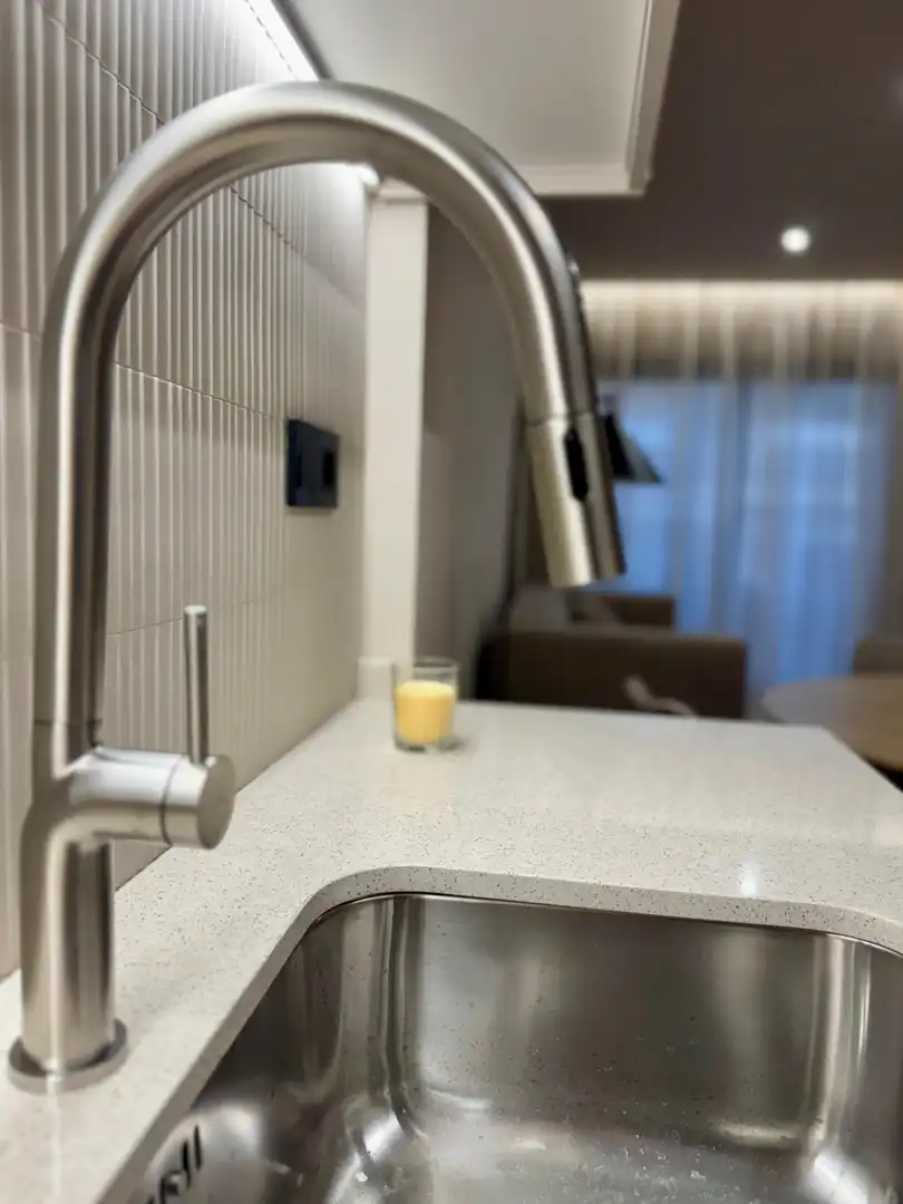 Cocina de Piso de alquiler en Barcelona con Aire acondicionado, Calefacción y Amueblado
