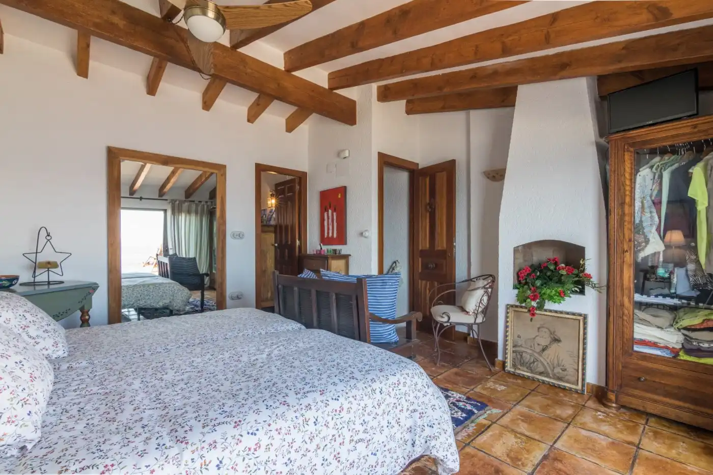 Habitación de Casa adosada de alquiler en Alicante / Alacant con Aire acondicionado, Terraza y Amueblado