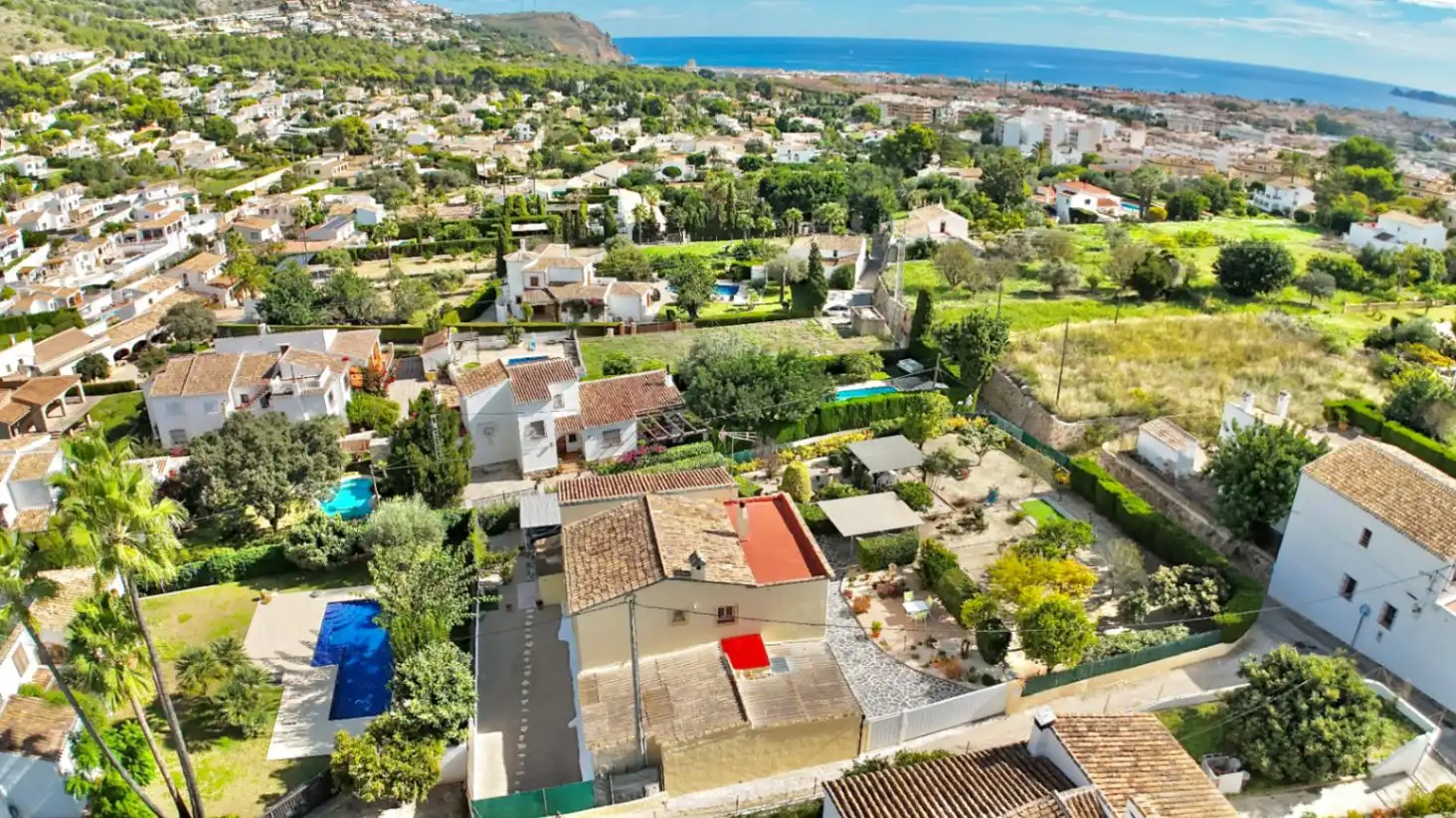 Exterior view of Houses for sale in Jávea / Xàbia  with Air Conditioner, Heating and Private garden