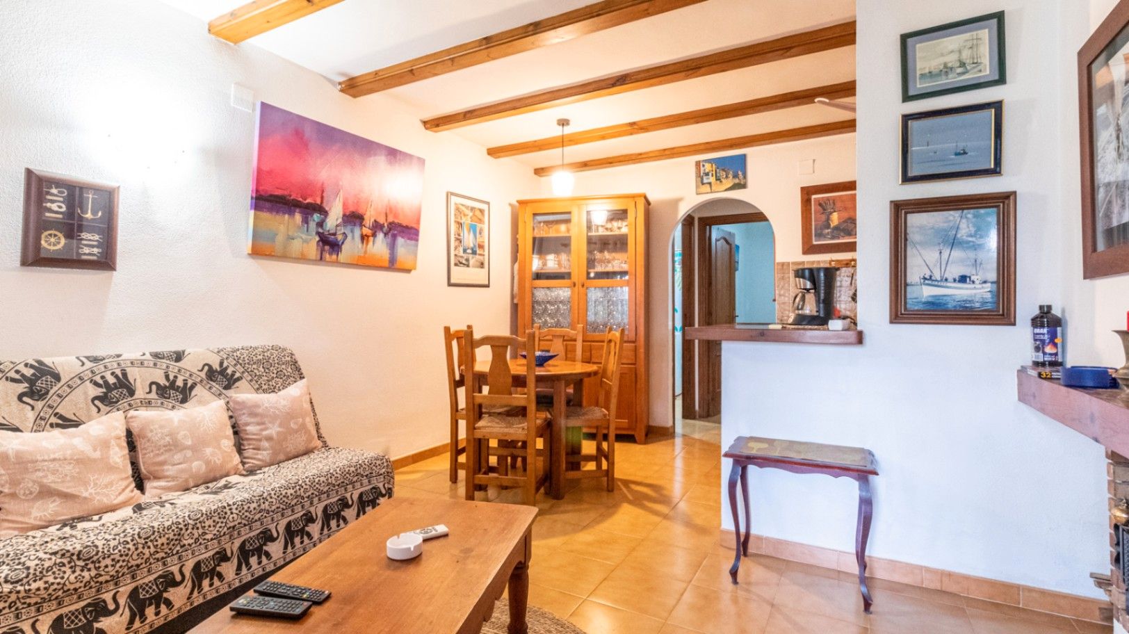 Living room of Apartment for sale in Dénia  with Private garden, Terrace and Swimming Pool