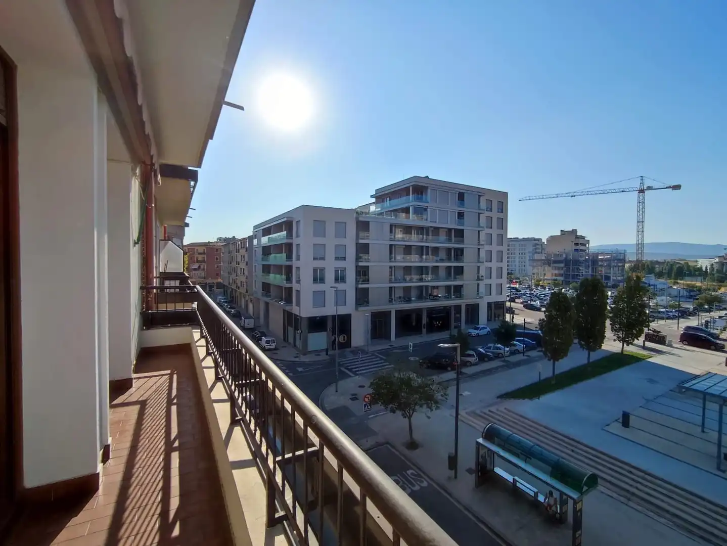 Vista exterior de Pis en venda en  Pamplona / Iruña amb Calefacció, Terrassa i Moblat
