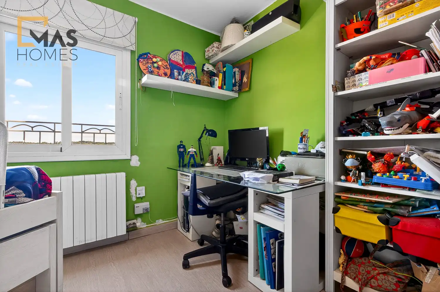 Schlafzimmer von Wohnung zum Verkauf in Terrassa mit Klimaanlage, Heizung und Terrasse