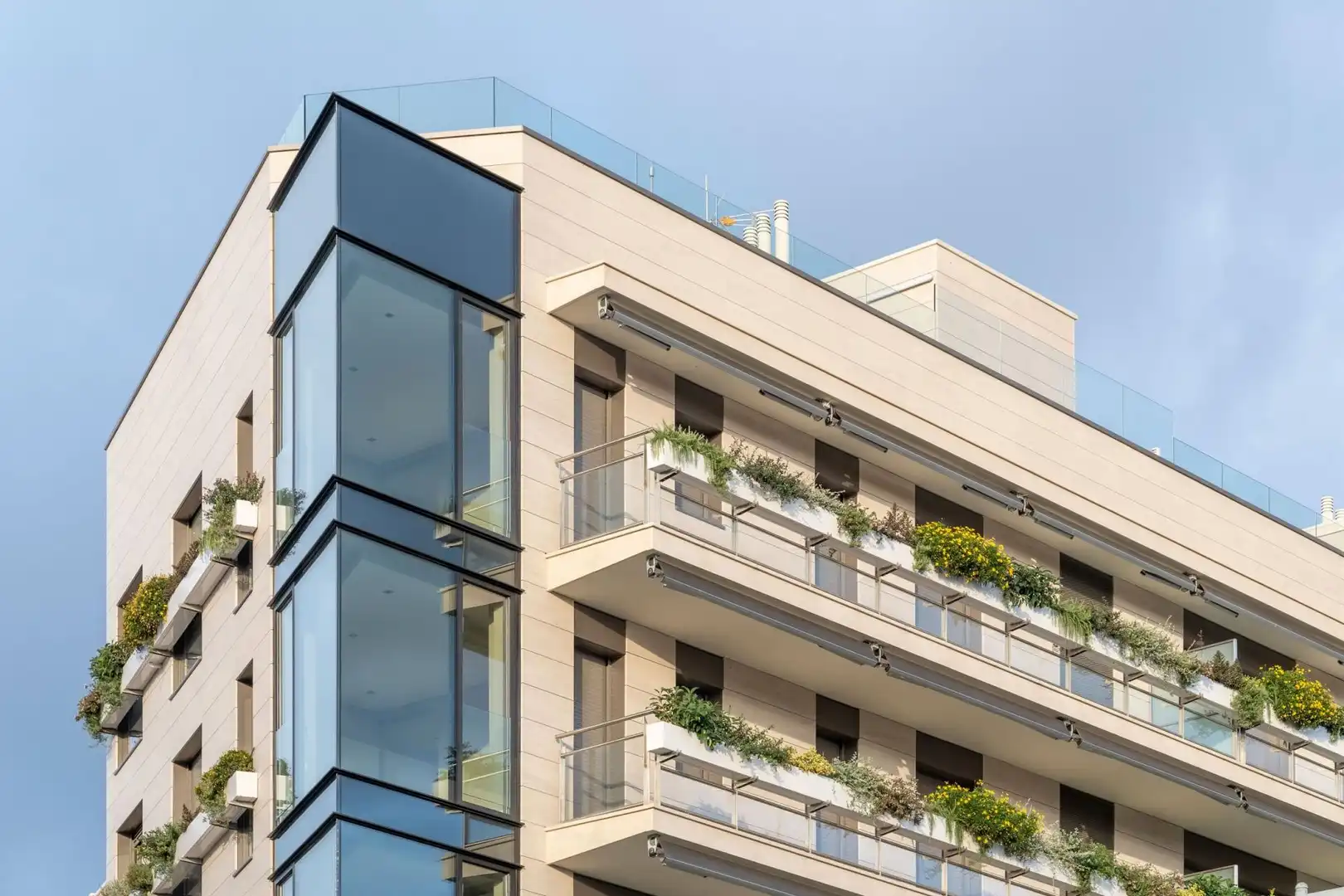 Vista exterior de Pis de lloguer en Barcelona amb Aire condicionat, Calefacció i Jardí privat