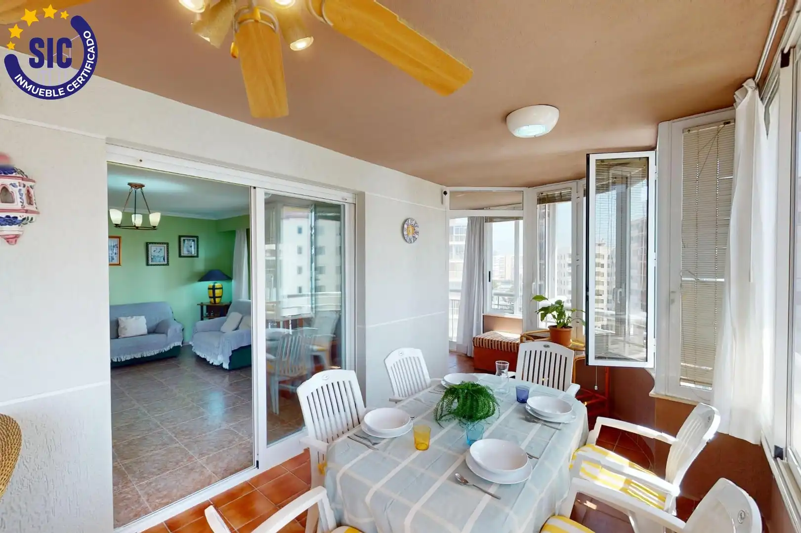 Comedor de Apartamento en venta en Benicasim / Benicàssim con Jardín privado, Terraza y Trastero
