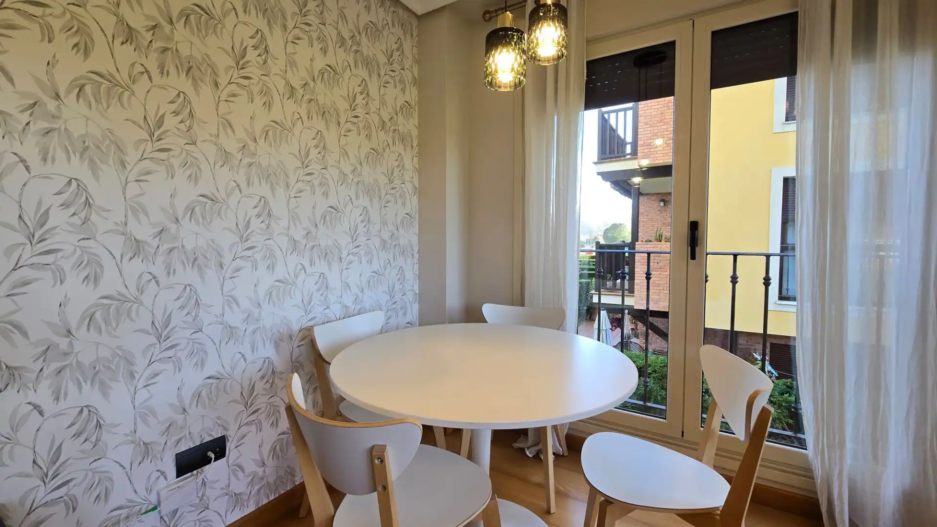 Dining room of Flat for sale in Llanes  with Heating, Terrace and Furnished