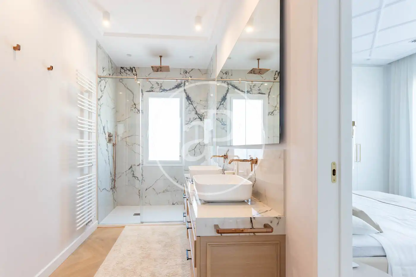 Baño de Piso de alquiler en Barcelona con Aire acondicionado, Calefacción y Terraza