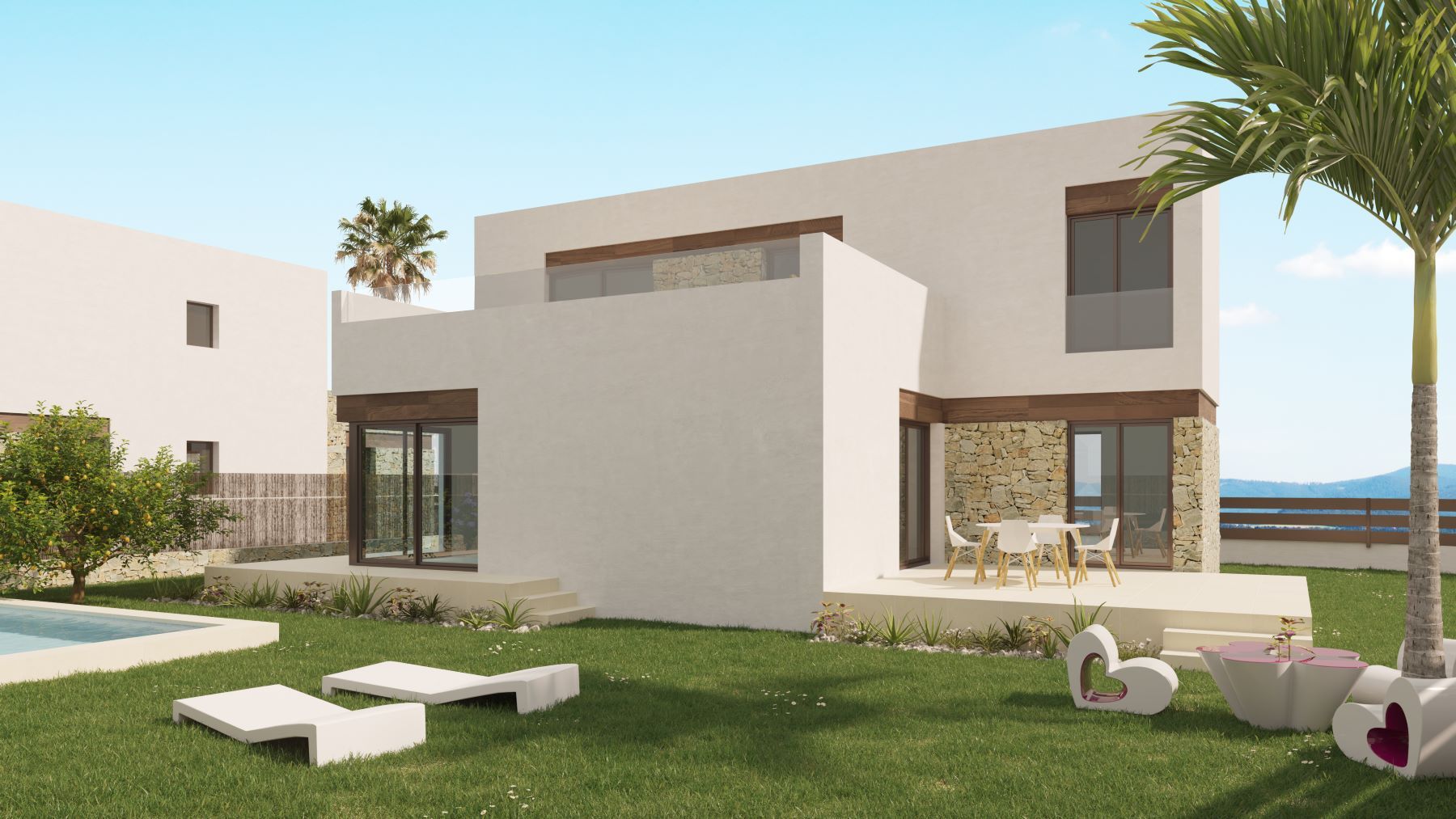 Vista exterior de Casa o xalet en venda en Finestrat amb Aire condicionat, Calefacció i Jardí privat