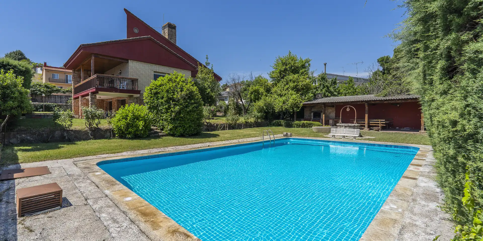 Swimming pool of Houses for sale in El Molar (Madrid)  with Air Conditioner, Heating and Private garden