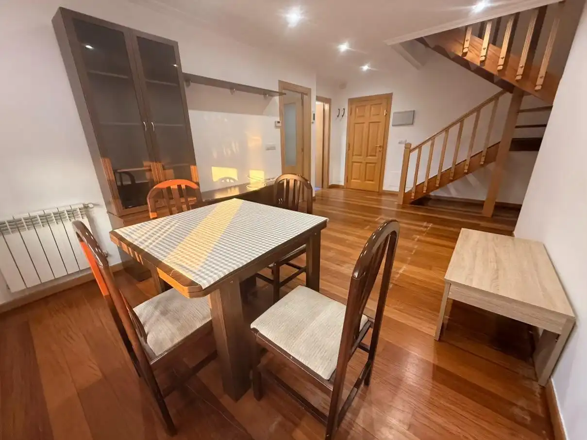 Dining room of Duplexes for sale in Ames  with Heating, Parquet flooring and Storage room