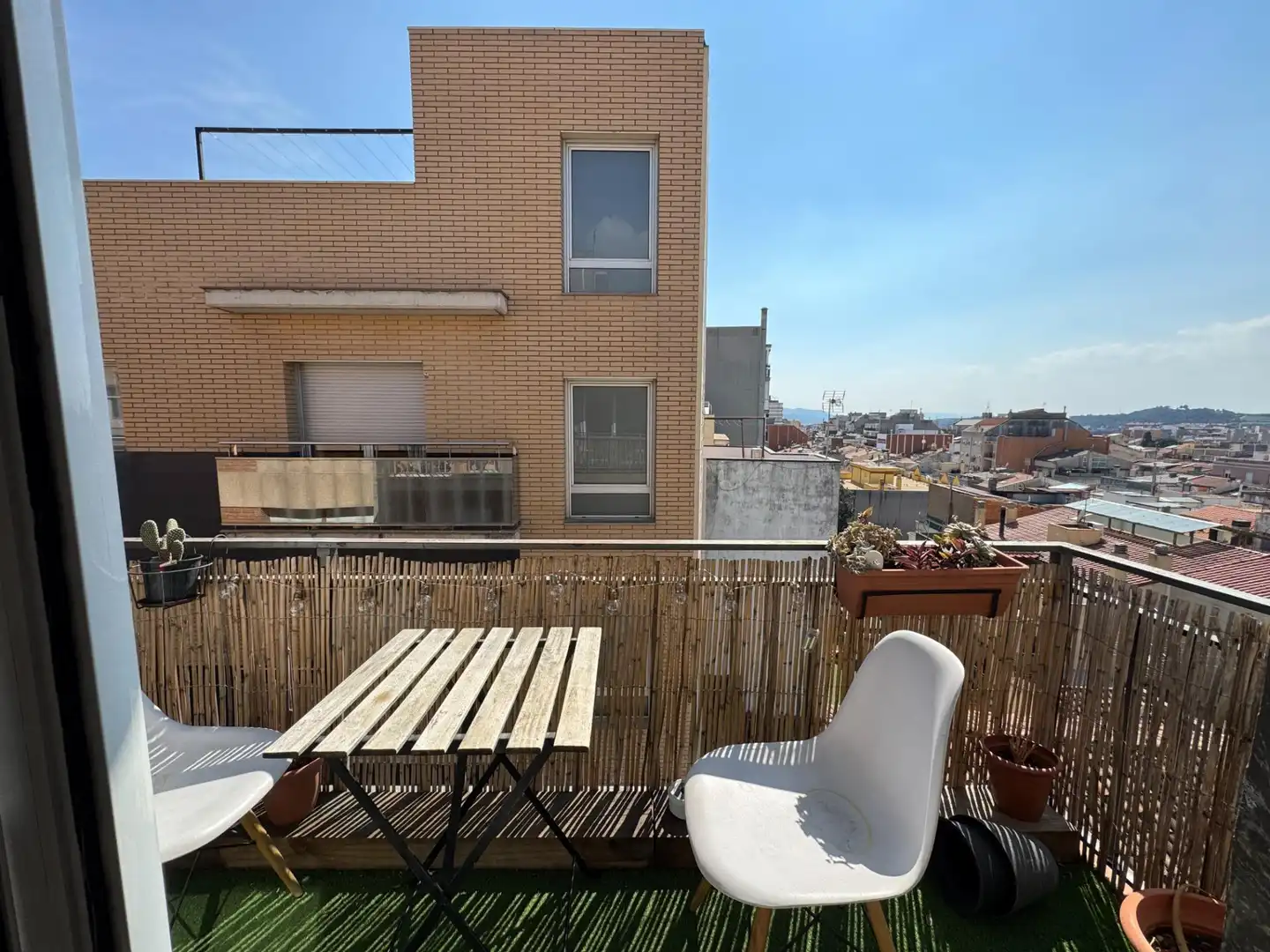 Terrasse von Wohnung zum Verkauf in Granollers mit Parkett, Terrasse und Abstellraum