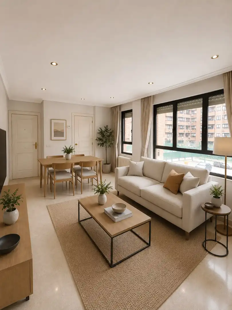 Living room of Flat for sale in Madrid  with Air Conditioner and Heating