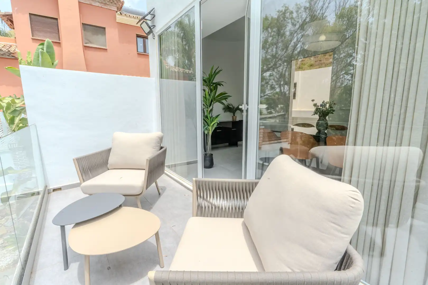 Terrassa de Casa o xalet de lloguer en Marbella amb Aire condicionat, Calefacció i Jardí privat