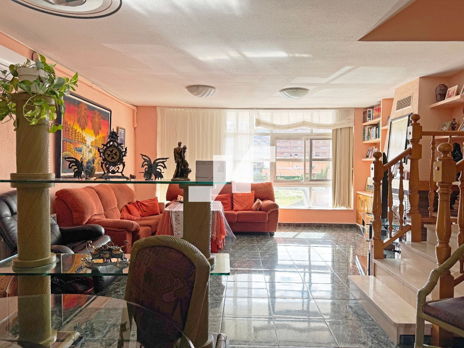 Living room of Single-family semi-detached for sale in Burriana / Borriana  with Air Conditioner, Heating and Terrace