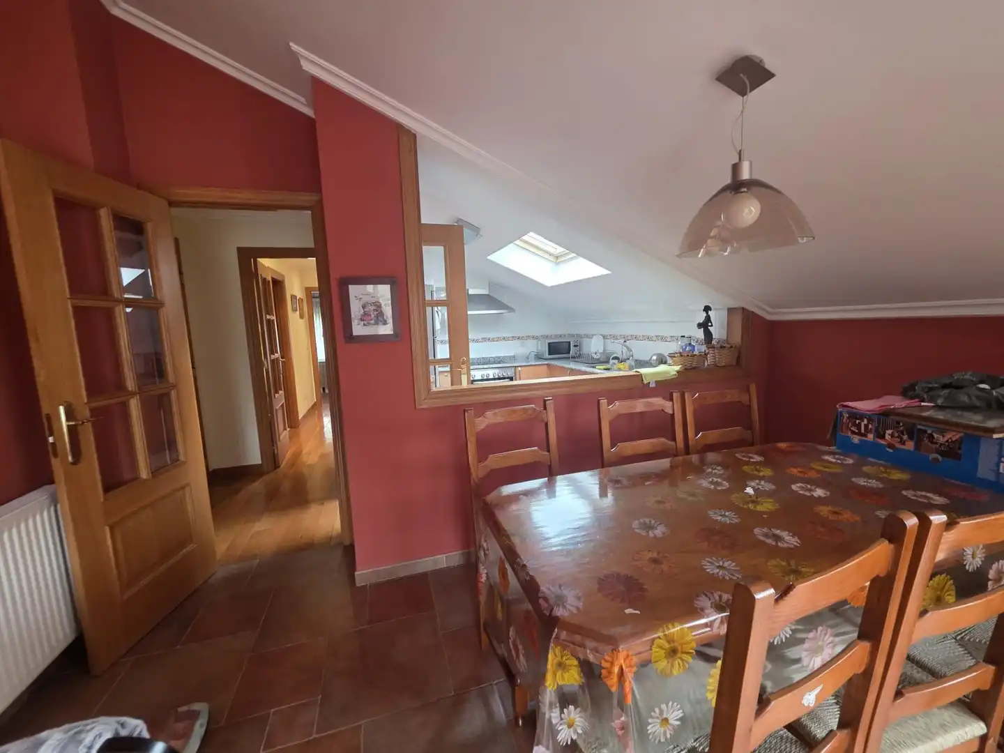 Esszimmer von Dachboden zum Verkauf in Mondariz-Balneario mit Heizung, Terrasse und Abstellraum