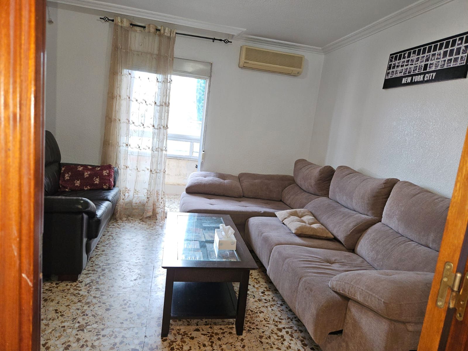 Living room of Flat for sale in Alicante / Alacant  with Air Conditioner, Heating and Furnished
