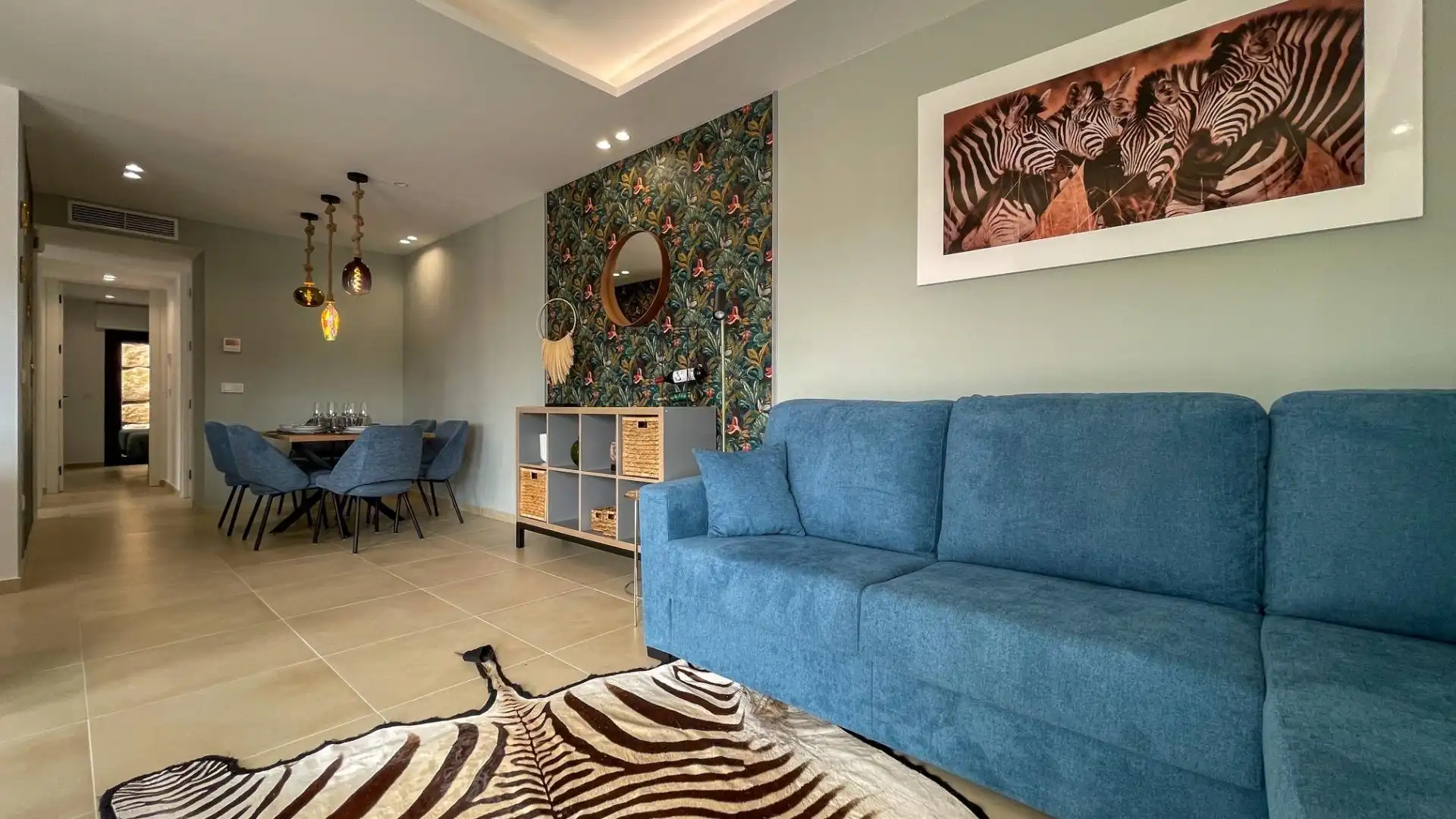 Living room of Houses for rent in Finestrat  with Air Conditioner, Heating and Private garden