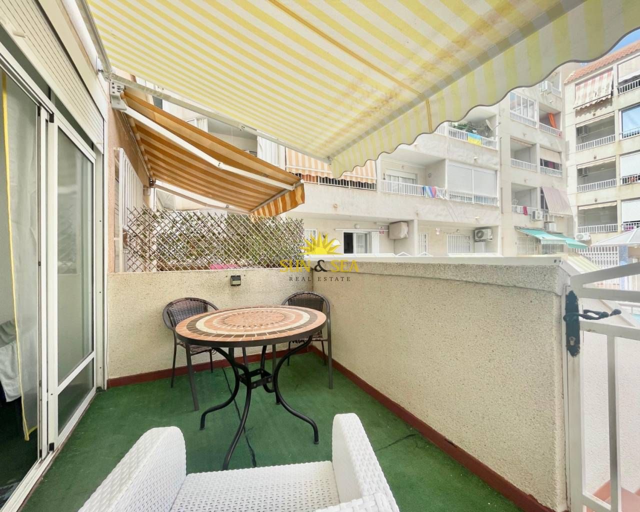 Balcony of Study to rent in Torrevieja  with Air Conditioner, Heating and Terrace