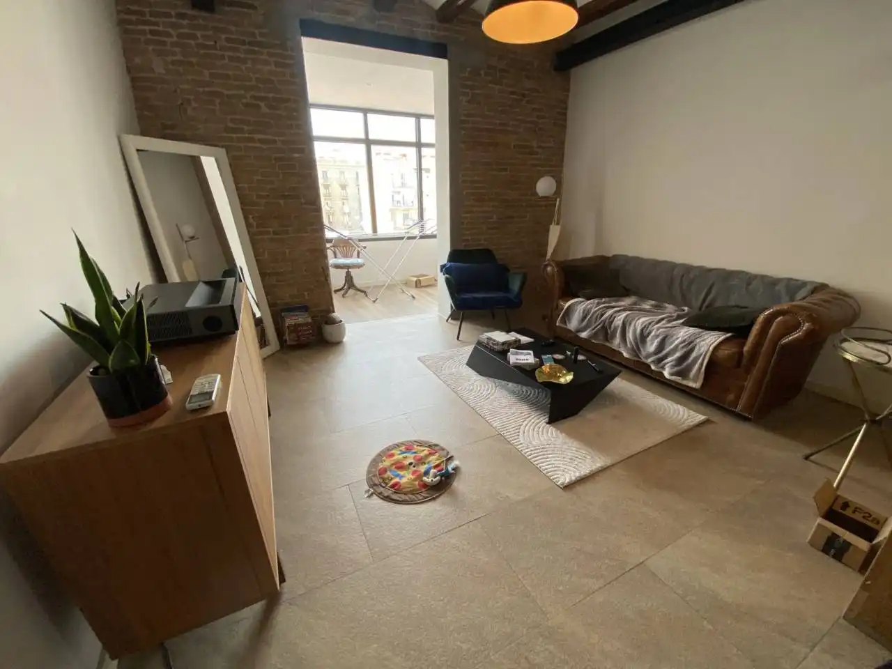Sala d'estar de Apartament en venda en Barcelona amb Aire condicionat, Calefacció i Parquet