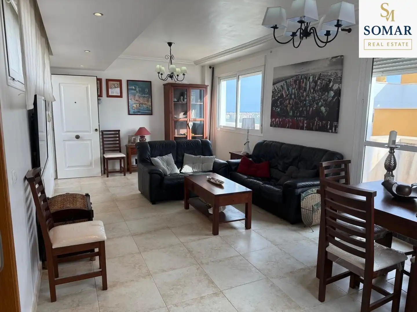 Living room of Attic for sale in Vera  with Private garden, Terrace and Furnished