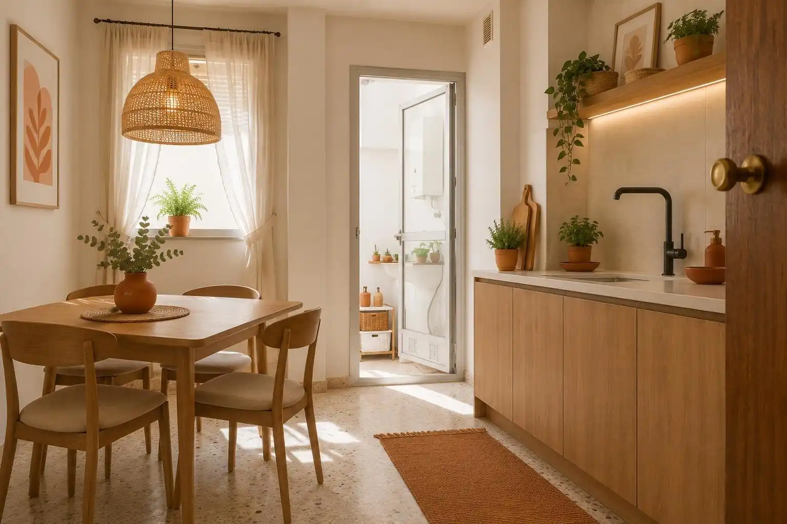 Cocina de Piso en venta en Sanlúcar de Barrameda con Jardín privado y Terraza