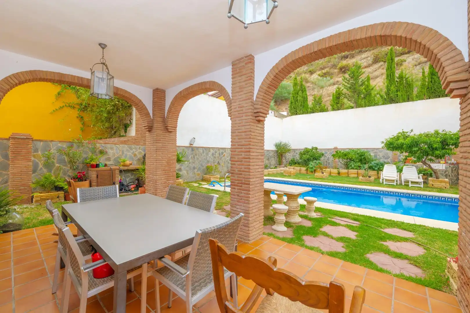 Garden of Houses for sale in Málaga  with Air Conditioner, Private garden and Swimming Pool