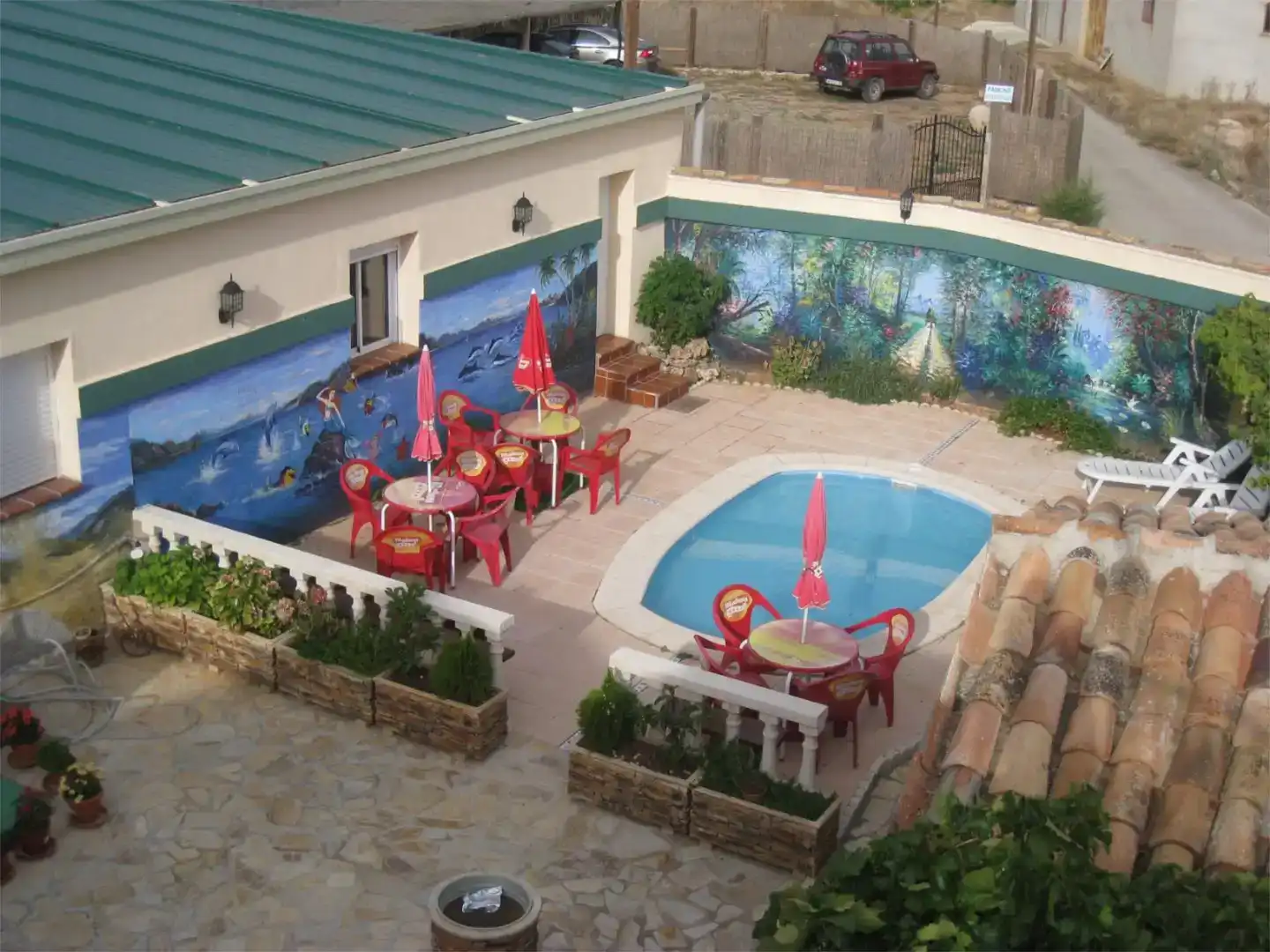 Terrassa de Finca rústica en venda en La Vilueña amb Aire condicionat, Piscina i Balcó