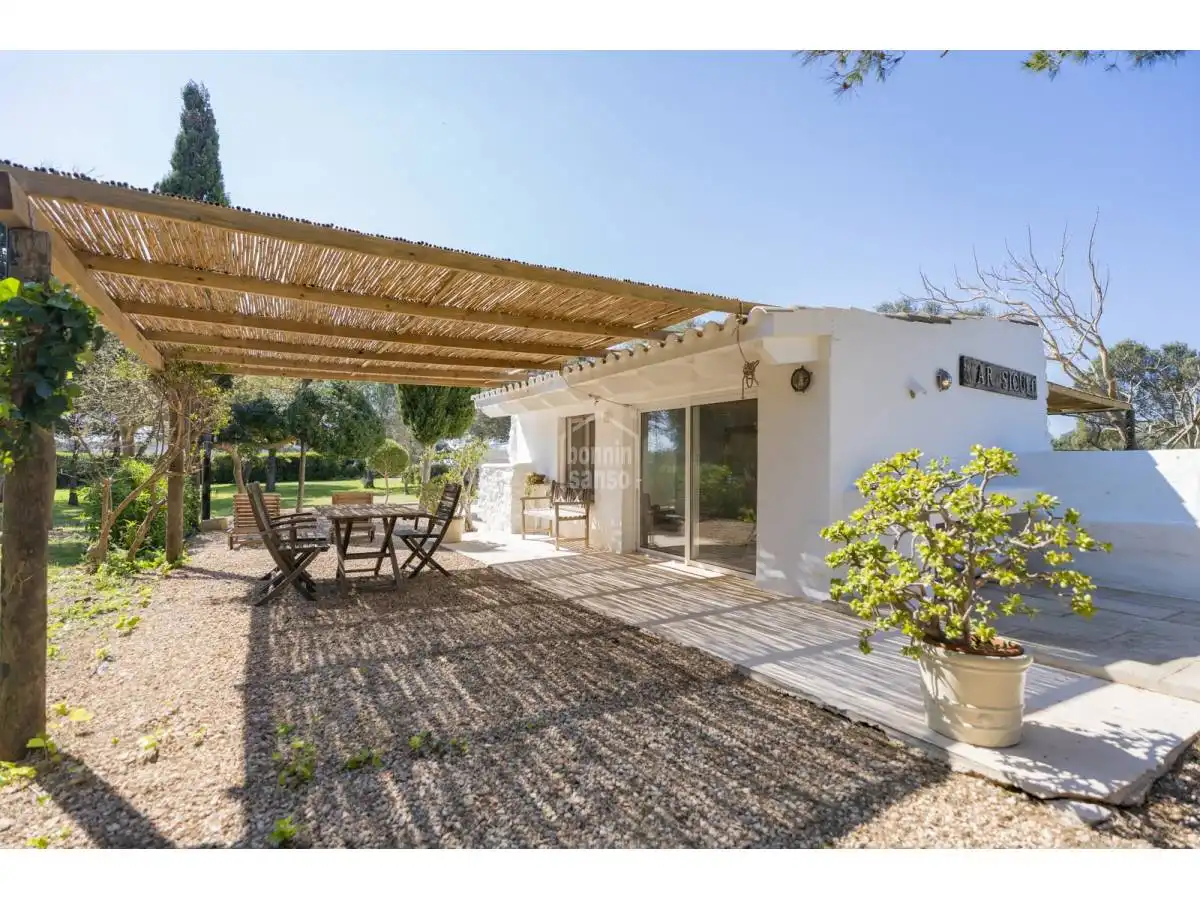 Jardín de Finca rústica en venta en Sant Lluís con Jardín privado, Terraza y Piscina