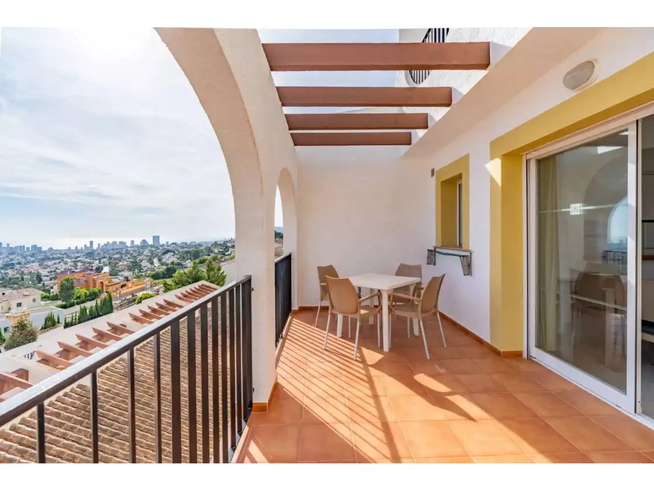 Terraza de Casa adosada en venta en Calpe / Calp con Aire acondicionado, Terraza y Amueblado