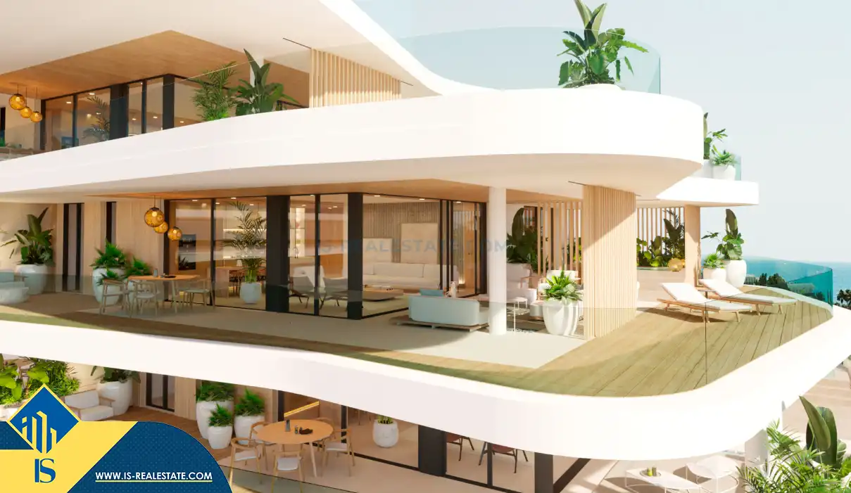 Terrassa de Apartament en venda en Santa Eulària des Riu amb Terrassa, Piscina i Balcó