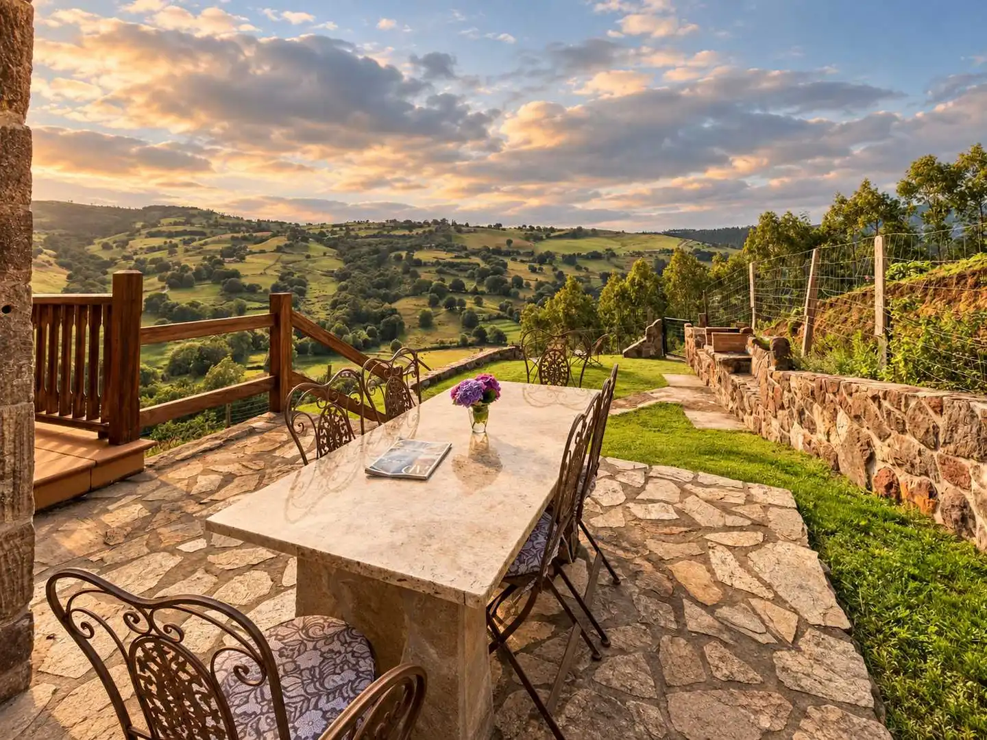 Terrasse von Country house zur Miete in Liérganes, Cantabria