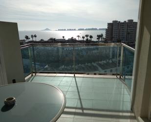 Terrasse von Wohnungen miete in La Manga del Mar Menor mit Klimaanlage, Terrasse und Möbliert