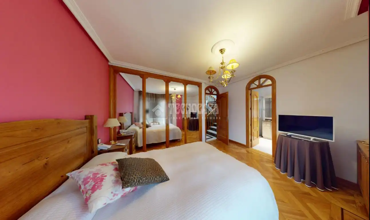 Schlafzimmer von Einfamilien-Reihenhaus zum Verkauf in Leganés mit Heizung, Parkett und Terrasse