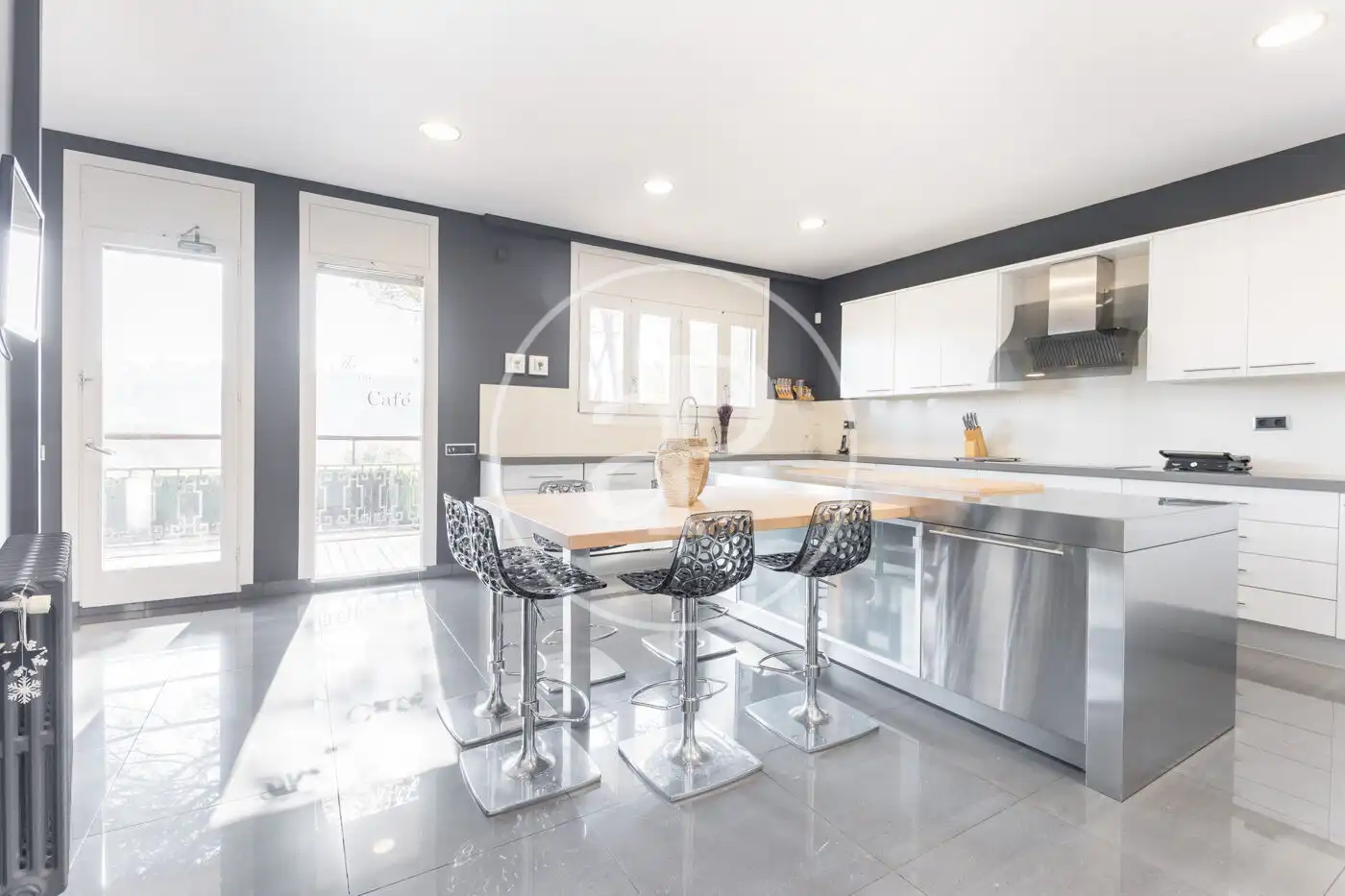 Kitchen of Houses for sale in Sant Cugat del Vallès  with Air Conditioner, Heating and Private garden