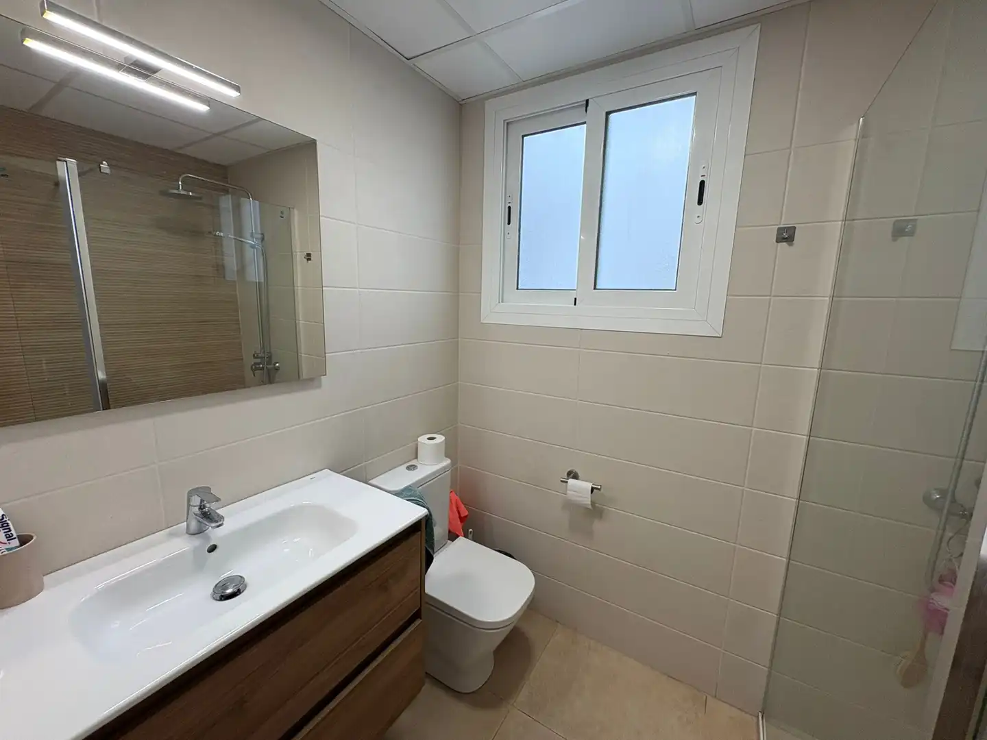 Baño de Piso de alquiler en San Vicente del Raspeig / Sant Vicent del Raspeig con Aire acondicionado, Calefacción y Amueblado