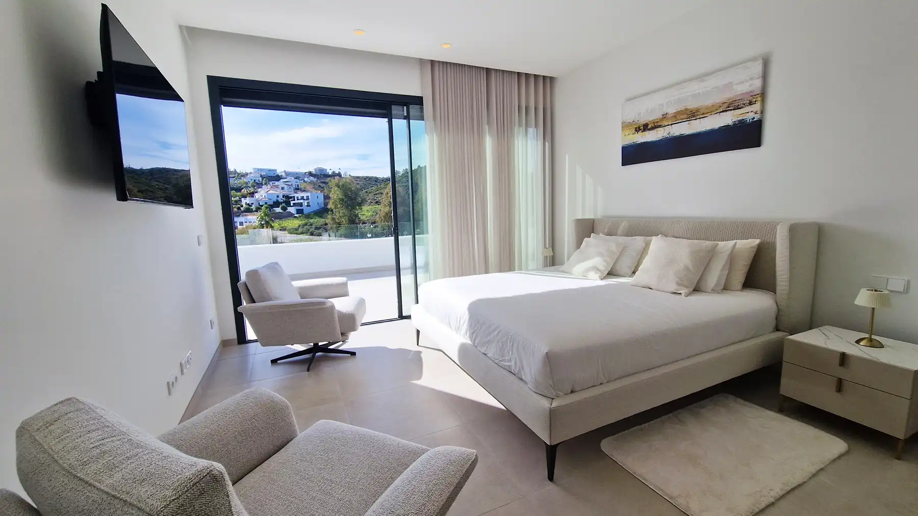 Habitación de Casa o chalet en venta en Mijas con Aire acondicionado, Jardín privado y Terraza
