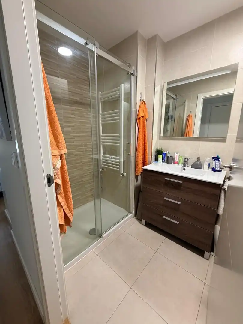 Badezimmer von Wohnung zum Verkauf in Badajoz mit Heizung, Abstellraum und Balkon