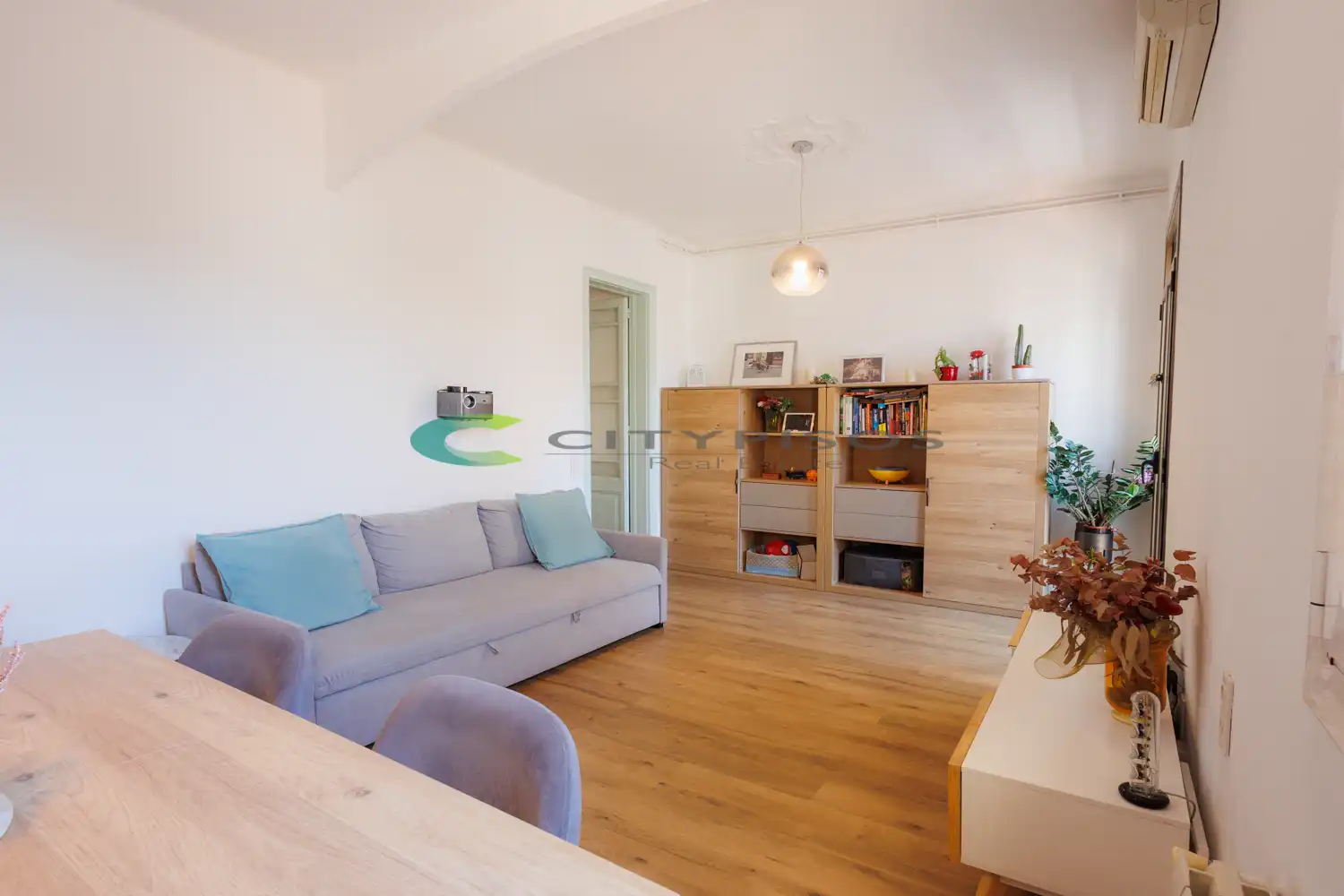 Sala de estar de Piso en venta en Barcelona con Aire acondicionado, Calefacción y Parquet