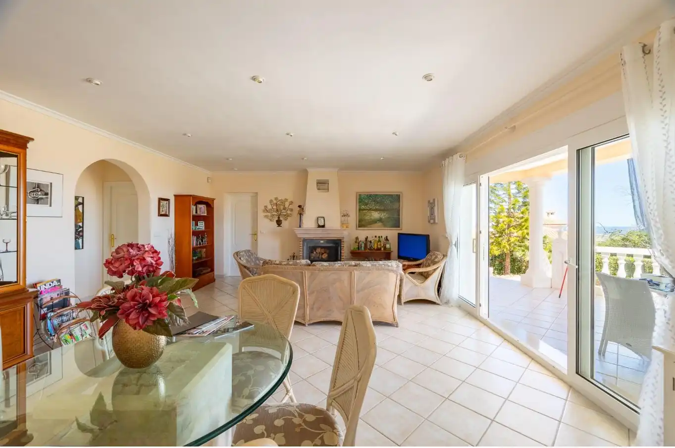 Sala de estar de Casa o chalet de alquiler en Dénia con Aire acondicionado, Calefacción y Jardín privado