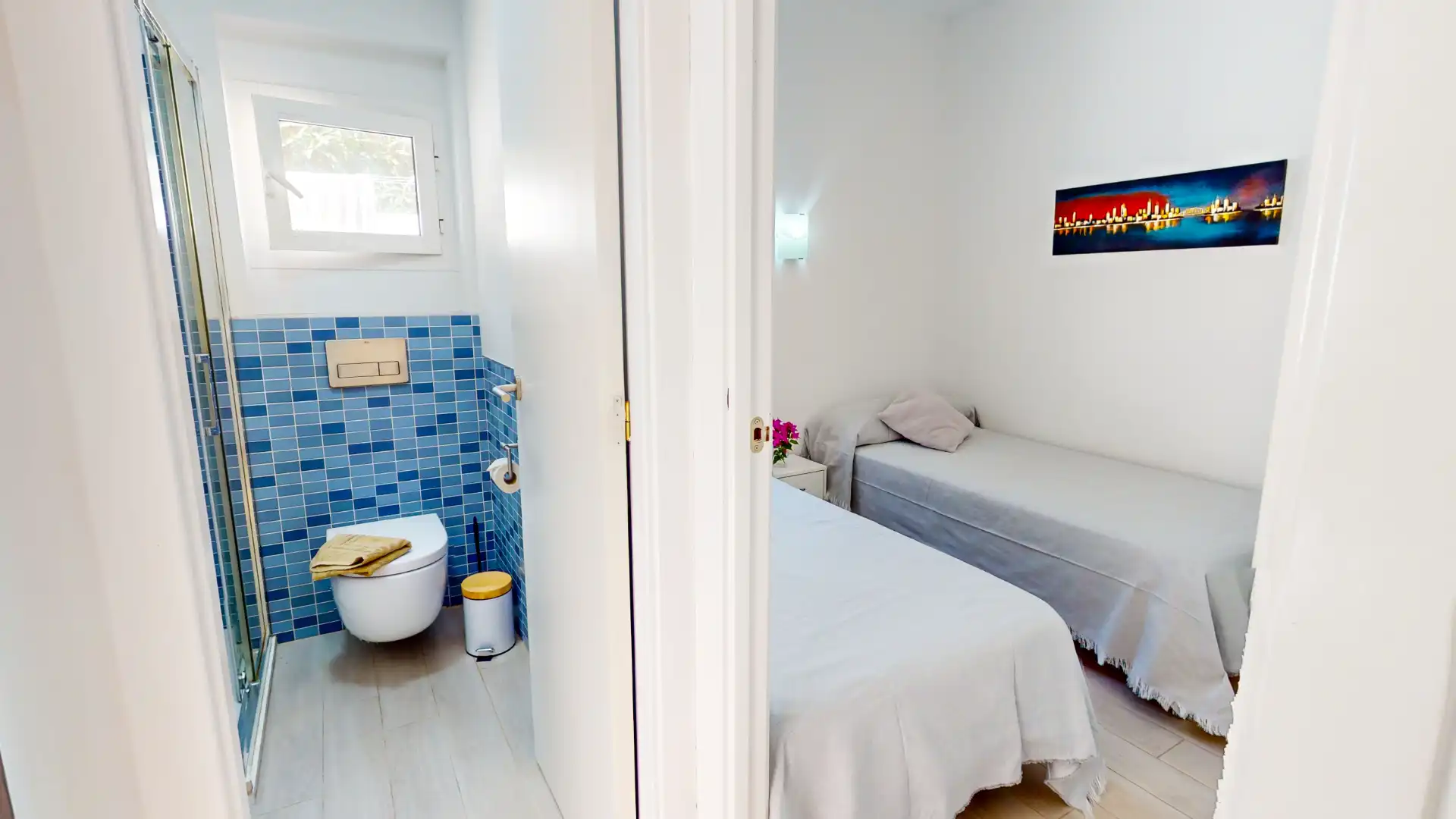 Schlafzimmer von Wohnung zur Miete in Dénia mit Klimaanlage, Heizung und Terrasse