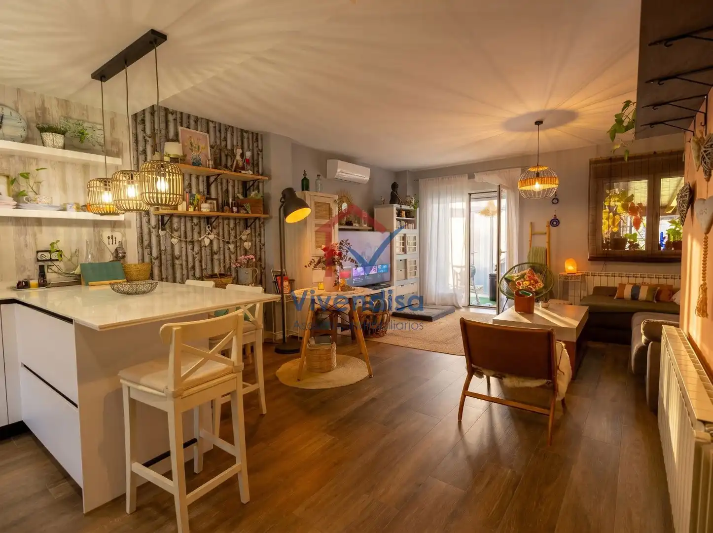 Sala d'estar de Casa adosada en venda en Cabanillas del Campo amb Aire condicionat, Calefacció i Terrassa